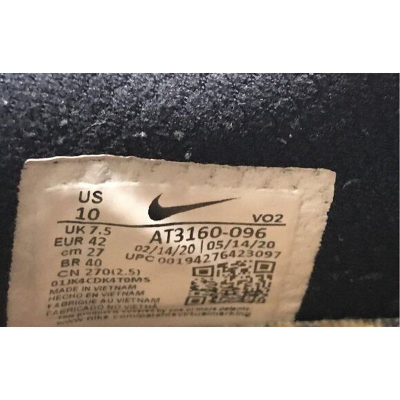 Nike Metcon Cheetah Print Sneaker Black Chutney Training Shoes AT3160 096 Size10 - Picture 9 of 9